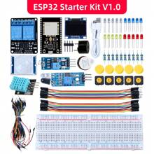 Kit de inicio TSCINBUNY ESP32 para programación de Arduino, kit de inicio electrónico talla grande vendido, esp-32 desarrollo de versión completa con instrucciones manuales y códigos - Albaricoque - Ver 2