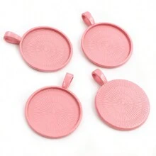 5 pièces de 25mm de diamètre intérieur Base de support de cabochon rond pour pendentif, à décorer soi-même pour la conception de bijoux