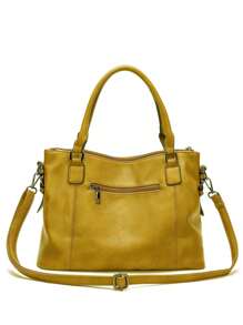 New Fashion European And American Retro Simple Large Capacity Tote Bag