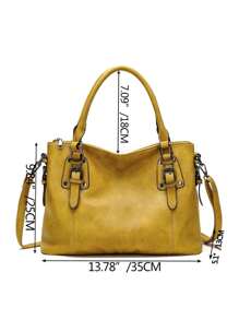 New Fashion European And American Retro Simple Large Capacity Tote Bag