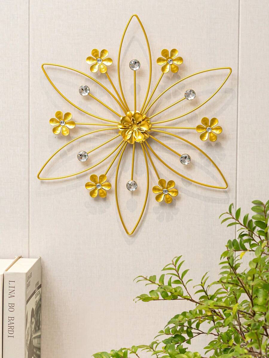 1 件铁艺壁挂装饰适用于卧室、客厅、简约家居装饰墙面装饰、家居装饰、房间装饰、墙壁装饰 - 彩色 - 查看 1