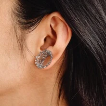 2入組空心不鏽鋼透氣耳洞擴張器，女性身體珠寶穿孔