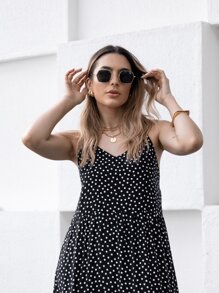 Women Dresses - Black and White - View 4