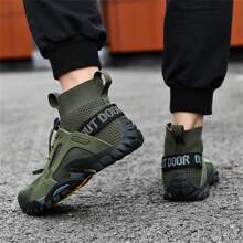 Men Casual Fashionable Sports Outdoor Hiking Shoes, Elevator Shoes, Wear-Resistant Loafers