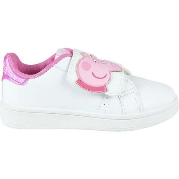 Peppa Pig | PEPPA PIG CLASSIC SNEAKERS - WIT - Comfortabele en resistente kindersneakers - Modern design - Perfect voor games en activiteiten