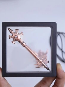 2pcs Solo Leveling Mini Anime Peripheral, Including Leather Rope, Suitable For Cosplay, Party Accessories For Boys And Girls - Shape - View 5