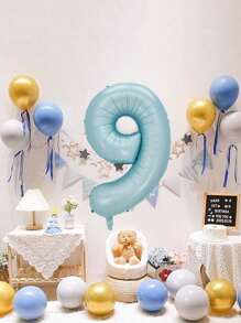 1pc 40 Inch Cute Cream Digital Balloon Birthday Decorate,Christmas