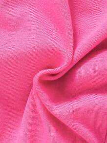 2er-Set Sommer-Schmetterlingsdruck-Farbblock T-Shirt und Shorts für Baby-Mädchen