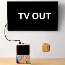 Máy trò chơi bỏ túi mini màn hình HD 500 trò chơi, Hộp chơi game cần điều khiển cầm tay, Người chơi trò chơi cổ điển Retro Hỗ trợ đầu ra AV, Giáng sinh, Halloween, Quà tặng ngày lễ tạ ơn - Nhiều màu - Xem 4