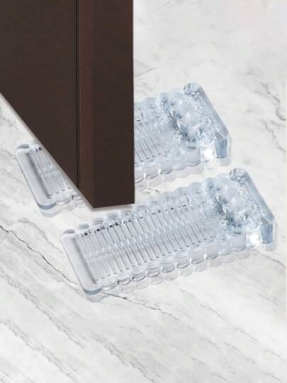 1/2/3/5pcs (1pc Per Size) Transparent Silicone Collision-Proof Door Stopper