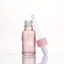 1/5pcs 10/20/30ml Reusable Glass Dropper Bottle With Rubber Head, Pink, Suitable For Travel And Home Use - Pink - View 6