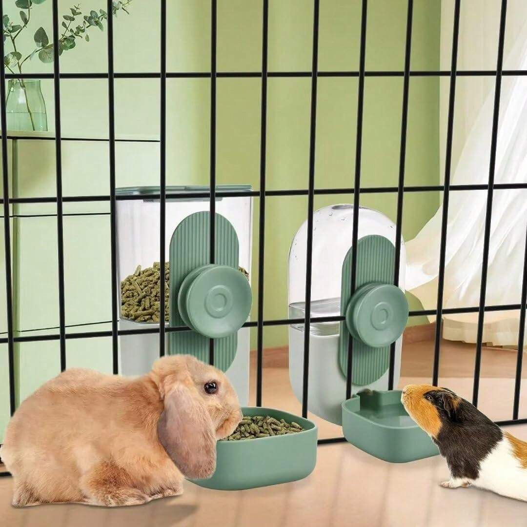 Small Rabbit Feeding Bowls JanYoo Rabbit Feeder Bunny Water Bowl