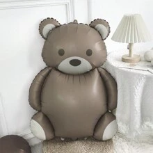 6 Pieces/Set Of Matte Bear Aluminum Film Balloons, Love, Holiday Party Decoration Balloons, Birthday Decoration Balloons, Scene Balloons