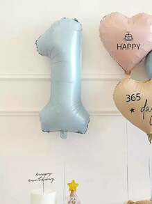 1pc 40 Inch Cute Cream Digital Balloon Birthday Decorate,Christmas