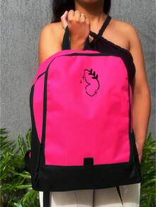 Women Functional Backpacks - 玫紅色 - 查看 2