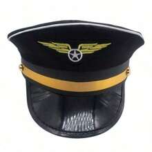 Police Hat Cop Cosplay Hat Captain Hat Officer Hat Stage Performance Military Caps  Party Accessories For Women - Black - View 12