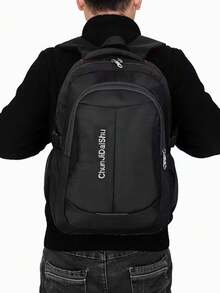 Balo du lịch công tác dung tích lớn cho nam Balo máy tính thời trang cho học sinh trung học và phổ thông nam sinh viên đại học Balo đựng máy tính xách tay Túi đựng sách Túi làm việc cuối tuần kỳ nghỉ hè Mang theo Tiện ích Màu đen Quà tặng Quà tặng cá nhân Nam Bạn trai Bố Chồng - màu đen - Xem 3