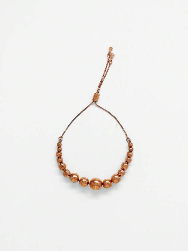 Pulseira com Pérolas Metalizadas