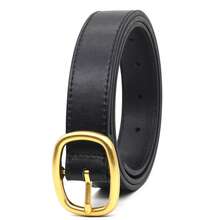 高檔皮革女性腰帶，2024新款簡潔多變設計，適用於套裝和牛仔褲，時尚女性腰帶 - 彩色 - 查看 10