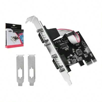 Placa Pci Express Pra Pc 2 Saidas Portas Seriais Rs232 Rs485 Rs422 Dex DP-19