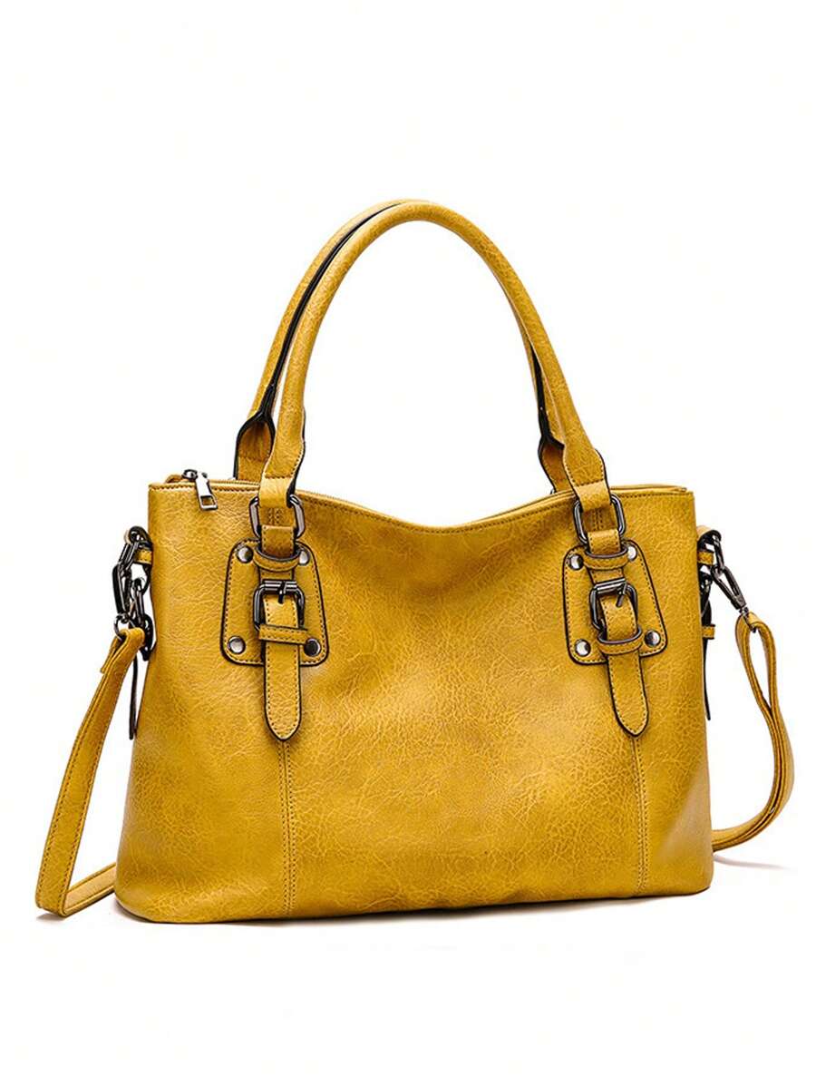 New Fashion European And American Retro Simple Large Capacity Tote Bag