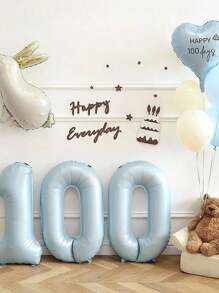 1pc 40 Inch Cute Cream Digital Balloon Birthday Decorate,Christmas