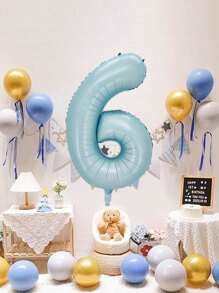 1pc 40 Inch Cute Cream Digital Balloon Birthday Decorate,Christmas