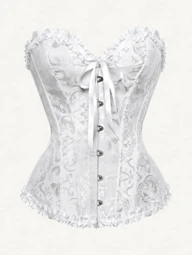 Women's Vintage Palace Jacquard Bodycon Bustier Corset Top