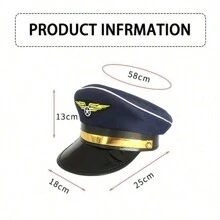 Police Hat Cop Cosplay Hat Captain Hat Officer Hat Stage Performance Military Caps  Party Accessories For Women - Black - View 10