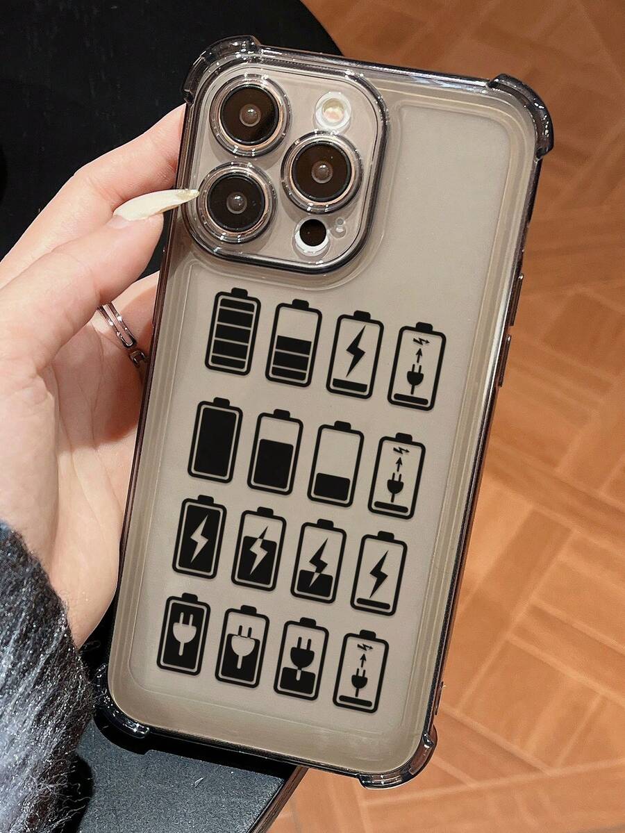 1入透明防震氣囊角落手機殼，適用於 iPhone、Samsung、Huawei、小米、紅米，四角防跌TPU保護殼 - 彩色 - 查看 1