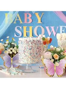 12pcs Butterfly Shaped 3D Hollow Flower Box For Flower Arrangement, Wedding Decor, Tea Party Gift Box, Birthday, Home Decoration (Random Color), Back To School Valentine Day - Multicolor - View 7