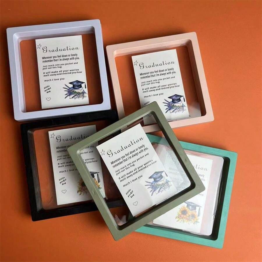 Pocket Hug Geschenk - Gestrickte Blumenpuppe Mit Grußkarte Im Vintage Kästchen