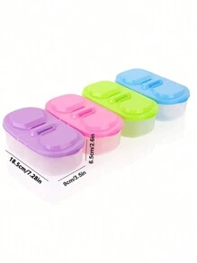 帶蓋雙層密封食品儲存容器，多功能塑膠廚房冰箱收納箱，1入裝 - 彩色 - 查看 6