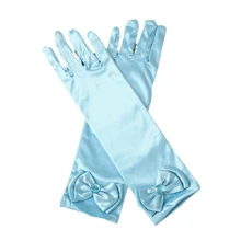 1 Pair Kids Milk Silk Gloves Crown Magic Wand Set Princess Tulle Magic Gloves