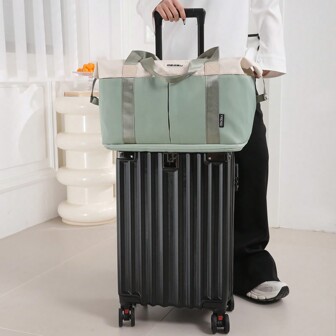 20-Inch Luggage + Tote Bag 2pcs Set, Large Capacity New Travel Suitcase, University Student Duffle Bag, Suitable For Men & Women, School, Carry-On Travel, Business Trip, Honeymoon Abroad, Rolling Luggage With Silent Spinner Wheels, Password Lock, Hanging Hook Bag For School School Accessories School Stuff