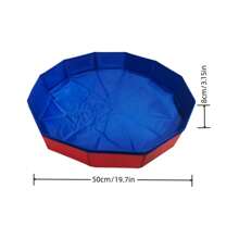 1 pieza Caja de arena circular portátil y plegable, adecuada para juegos al aire libre, juegos de playa, juguetes para la piscina. Adecuada para juegos en piscinas y fiestas en la piscina