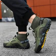 Men Casual Fashionable Sports Outdoor Hiking Shoes, Elevator Shoes, Wear-Resistant Loafers