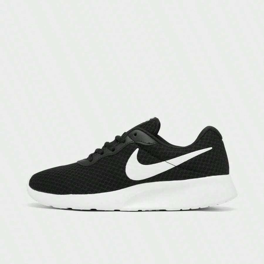 Women's Nike Tanjun Casual Shoes - DJ6257-004/Black/White/Barely Volt/Black - View 1