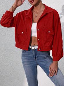 Women Jackets - Red - View 1
