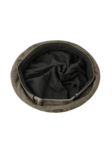 創意小口袋畫家帽，個性化貝雷帽，復古鈕扣磨損時尚百搭帽，令臉部看起來更小 - A - 查看 4