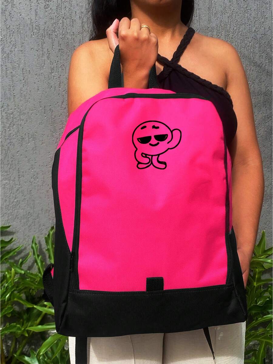 Women Functional Backpacks - 玫紅色 - 查看 1