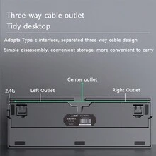 NACODEX-Phím phím khắc bên hông Công nghệ cực kỳ hấp dẫn Tuổi thọ cao Thích hợp cho bàn phím cơ chơi game-Phím phím PBT khắc bên hông Trục đỏ Đen Tự làm ba chế độ RGB - màu đen - Xem 9