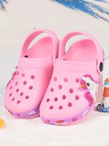 Summer Kids Sandals Unicorn Dinosaur Waterproof Eva  Shoes - Pink - View 5