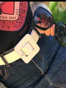 Women Belts - White - View 3