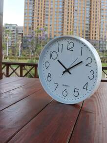 Đồng hồ treo tường sang trọng không gây tiếng ồn 8 inch đến 16 inch, chạy bằng pin với nắp kính trong suốt, thích hợp để trang trí phòng trẻ em, phòng khách, nhà bếp, trường học và văn phòng mà không phát ra tiếng tích tắc, trang trí nhà cửa, trang trí phòng - trắng - Xem 4