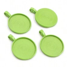 5 pièces de 25mm de diamètre intérieur Base de support de cabochon rond pour pendentif, à décorer soi-même pour la conception de bijoux