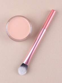 1pc Minimalist Contour Brush, Makeup Brush Tool,Eyebrow Brush,Eyeshadow Brush,Spoolie,Spoolie Brush - Orange - View 2