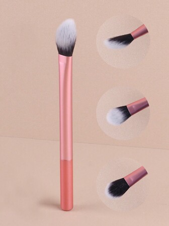 1pc Minimalist Contour Brush, Makeup Brush Tool,Eyebrow Brush,Eyeshadow Brush,Spoolie,Spoolie Brush
