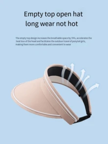 Children Summer Hat, Girls Anti-UV Sun Hat With Wide Brim, Breathable Cap For Cycling And Outdoor Activities (Cross-Border) - Baby Blue - View 5