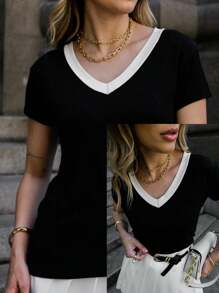 DONA TIKA Women Blouses - Black and White - View 5